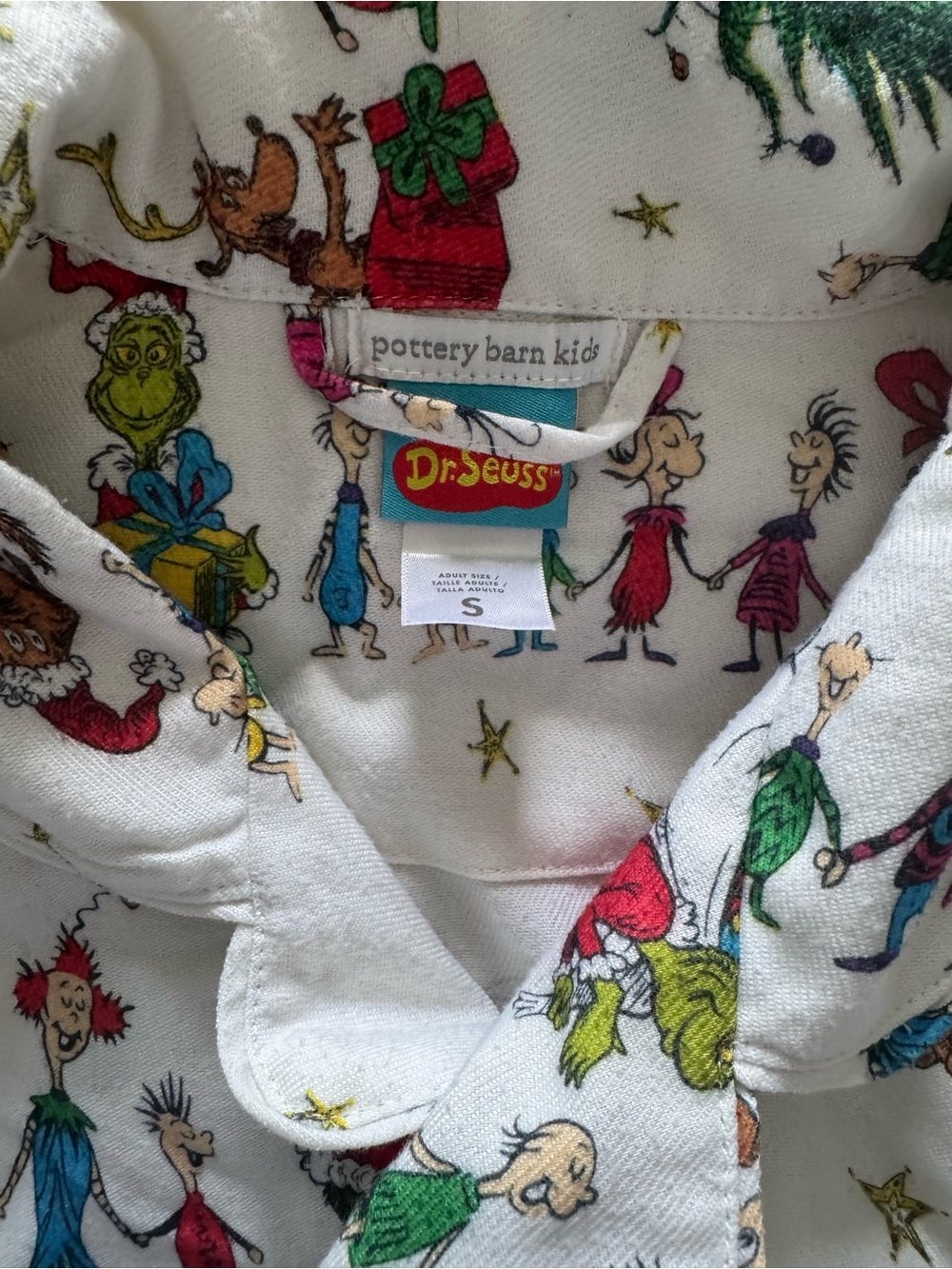 Dr.Seuss The Grinch Matching Family Pajama Set Kids 6 Adult S & XL Pottery Barn - Picture 17 of 17